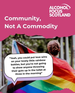 Community Not A Commodity Report Graphic featuring quote contained within report
